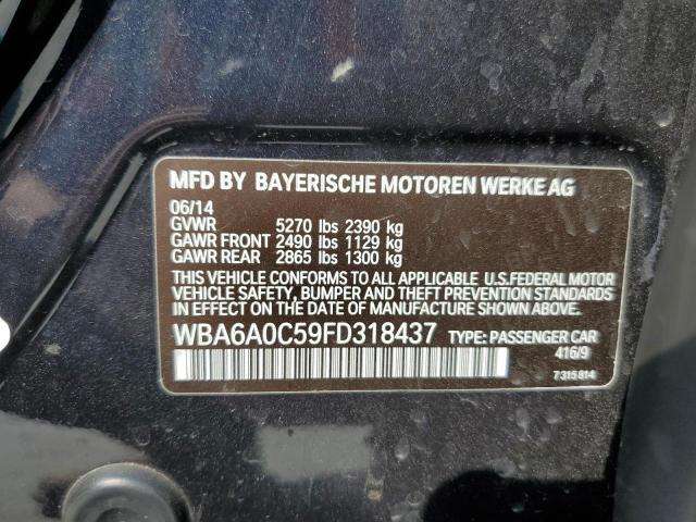 Photo 11 VIN: WBA6A0C59FD318437 - BMW 6 SERIES 