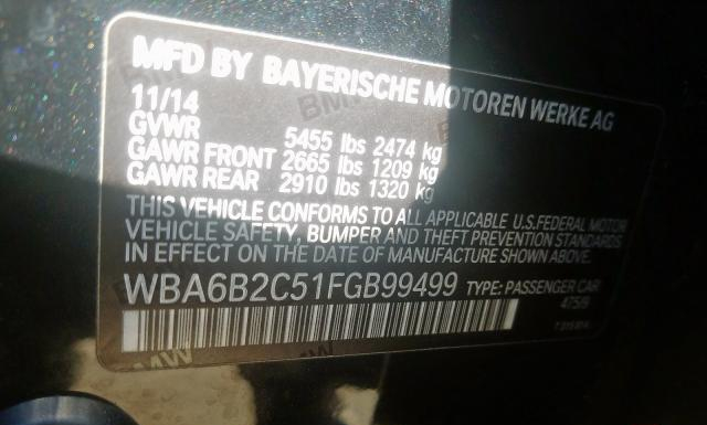 Photo 9 VIN: WBA6B2C51FGB99499 - BMW 650 