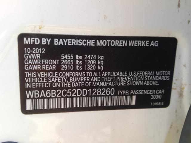 Photo 9 VIN: WBA6B2C52DD128260 - BMW 650 I 