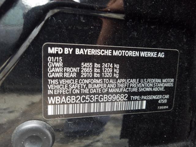 Photo 9 VIN: WBA6B2C53FGB99682 - BMW 650 