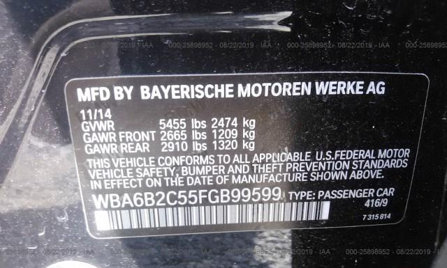 Photo 8 VIN: WBA6B2C55FGB99599 - BMW 650 