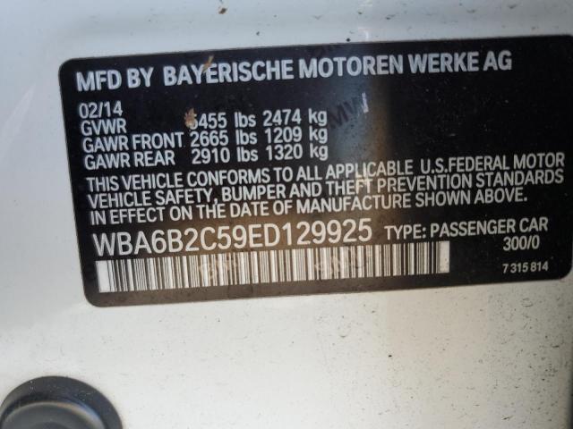 Photo 11 VIN: WBA6B2C59ED129925 - BMW 650 I GRAN 