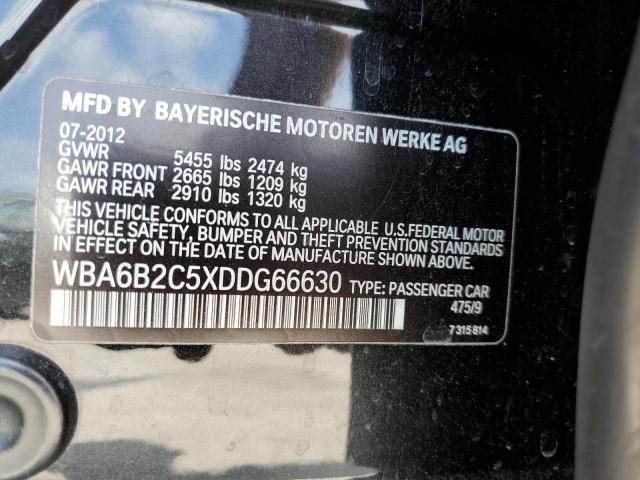 Photo 9 VIN: WBA6B2C5XDDG66630 - BMW 650 I 