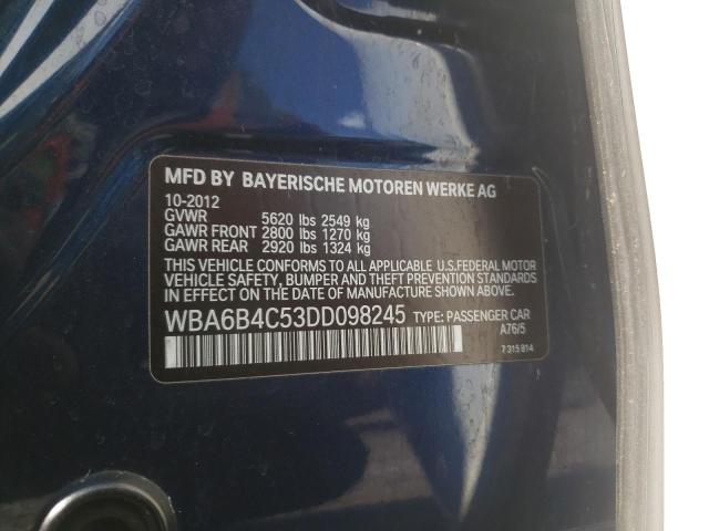 Photo 11 VIN: WBA6B4C53DD098245 - BMW 650 XI 