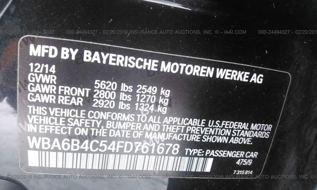 Photo 8 VIN: WBA6B4C54FD761678 - BMW 650 