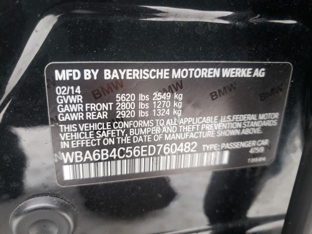 Photo 9 VIN: WBA6B4C56ED760482 - BMW 650 XI GRA 