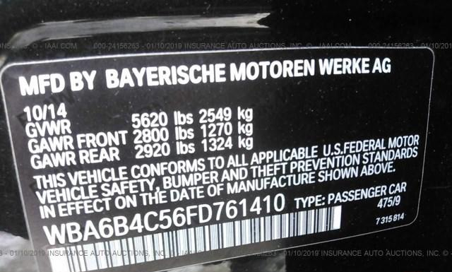 Photo 8 VIN: WBA6B4C56FD761410 - BMW 650 