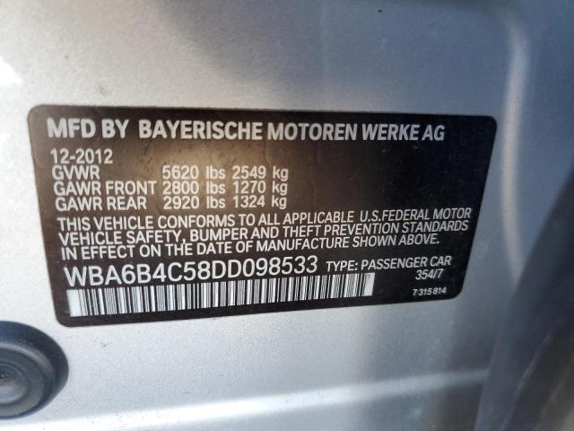 Photo 11 VIN: WBA6B4C58DD098533 - BMW 650 XI 