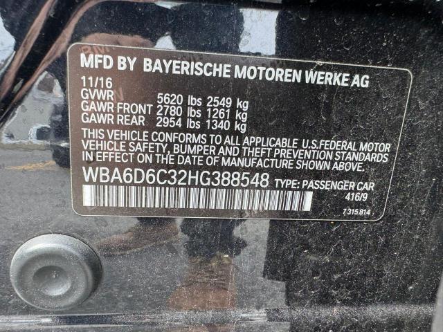 Photo 11 VIN: WBA6D6C32HG388548 - BMW 6 SERIES 