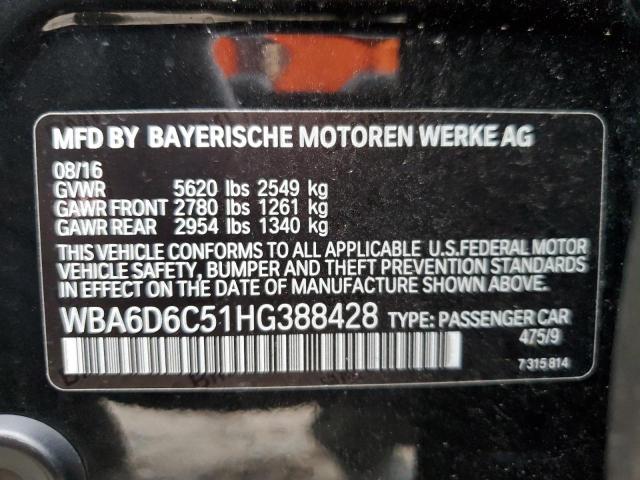 Photo 11 VIN: WBA6D6C51HG388428 - BMW 6 SERIES 