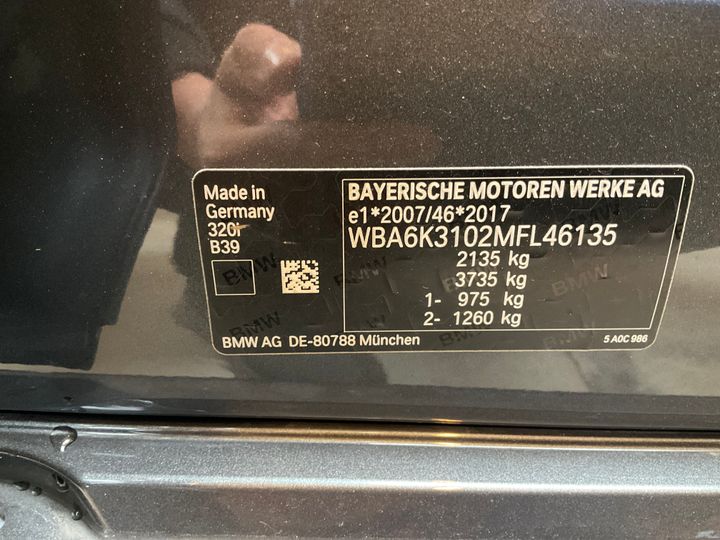 Photo 19 VIN: WBA6K3102MFL46135 - BMW 3 SERIES 