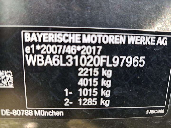 Photo 7 VIN: WBA6L31020FL97965 - BMW SERIE 3 TOURING 