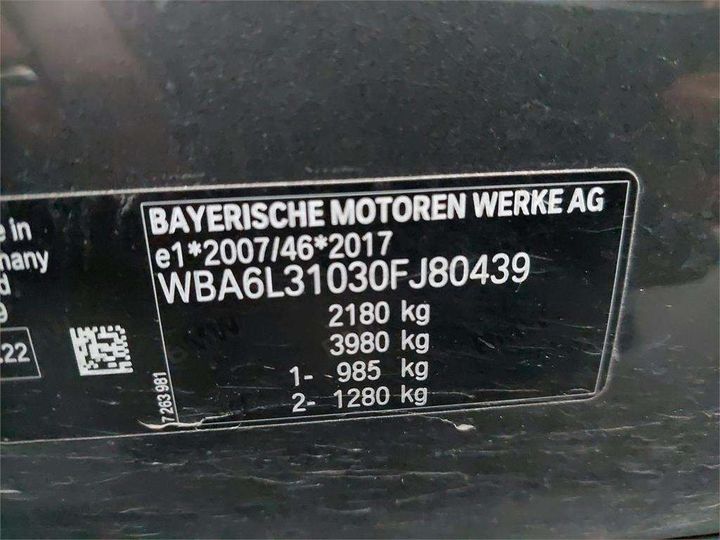 Photo 8 VIN: WBA6L31030FJ80439 - BMW SRIE 3 TOURING BREAK 