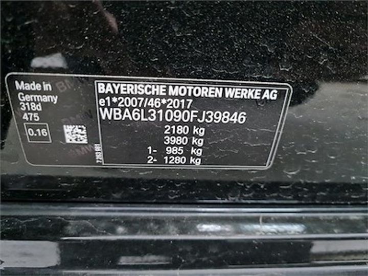 Photo 11 VIN: WBA6L31090FJ39846 - BMW 3 TOURING DIESEL - 2019 