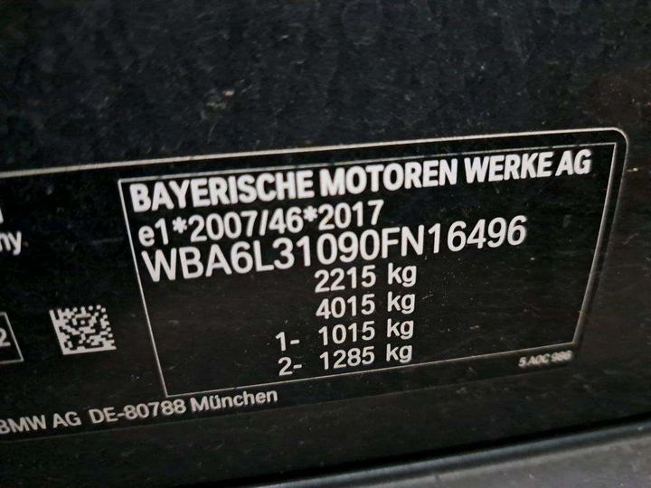 Photo 7 VIN: WBA6L31090FN16496 - BMW SERIE 3 TOURING 