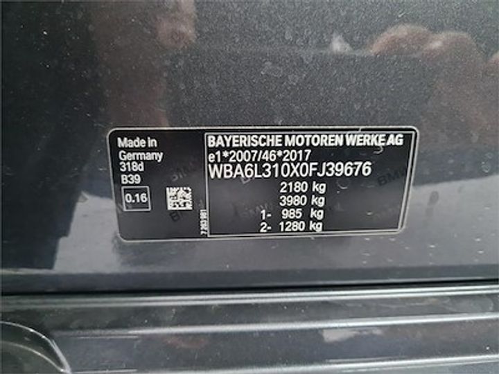 Photo 11 VIN: WBA6L310X0FJ39676 - BMW 3 TOURING DIESEL - 2019 