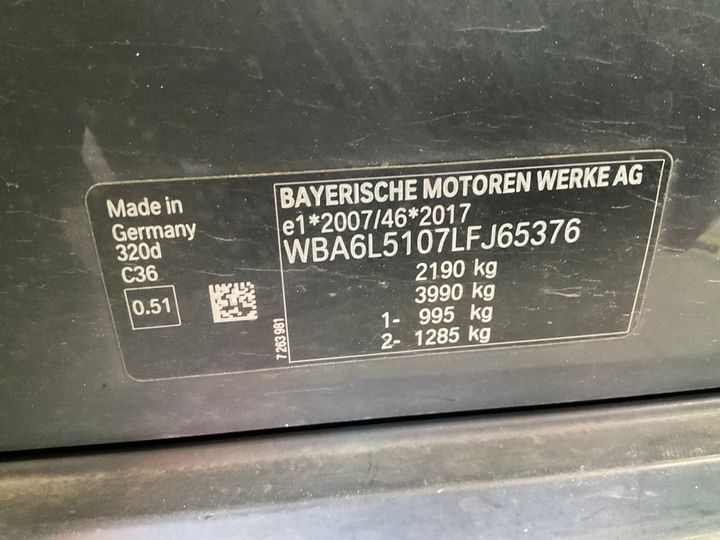 Photo 4 VIN: WBA6L5107LFJ65376 - BMW 3 SERIES 