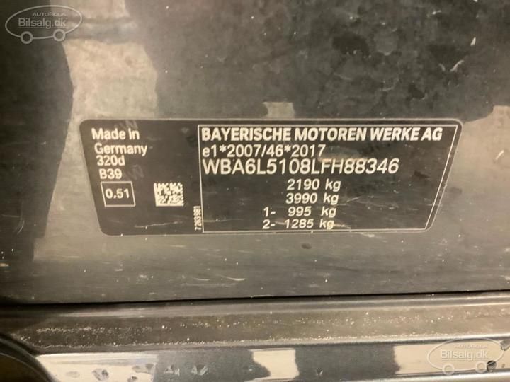 Photo 15 VIN: WBA6L5108LFH88346 - BMW 3 SERIES TOURING 