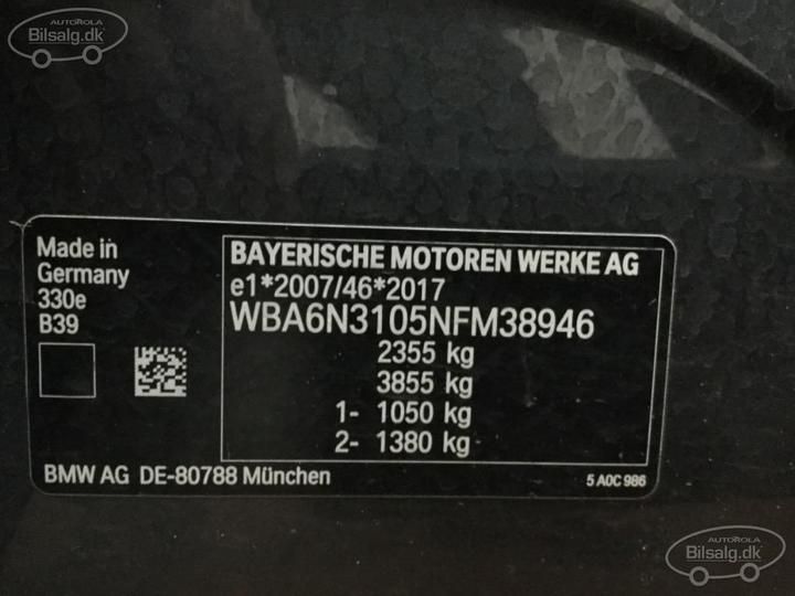 Photo 6 VIN: WBA6N3105NFM38946 - BMW 3 SERIES TOURING 