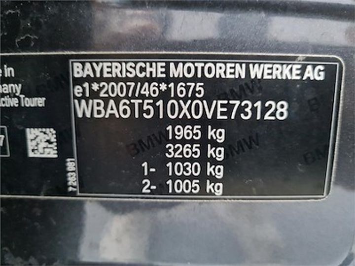 Photo 11 VIN: WBA6T510X0VE73128 - BMW 2 ACTIVE TOURER DIESEL - 2018 