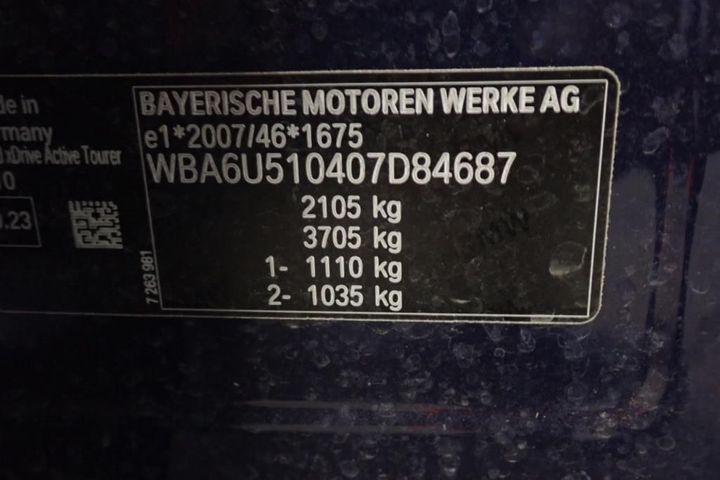 Photo 26 VIN: WBA6U510407D84687 - BMW SERIE 2 ACTIVE TOURER 