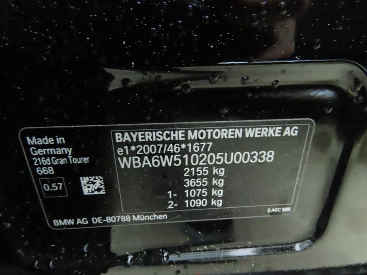 Photo 13 VIN: WBA6W510205U00338 - BMW 216D 