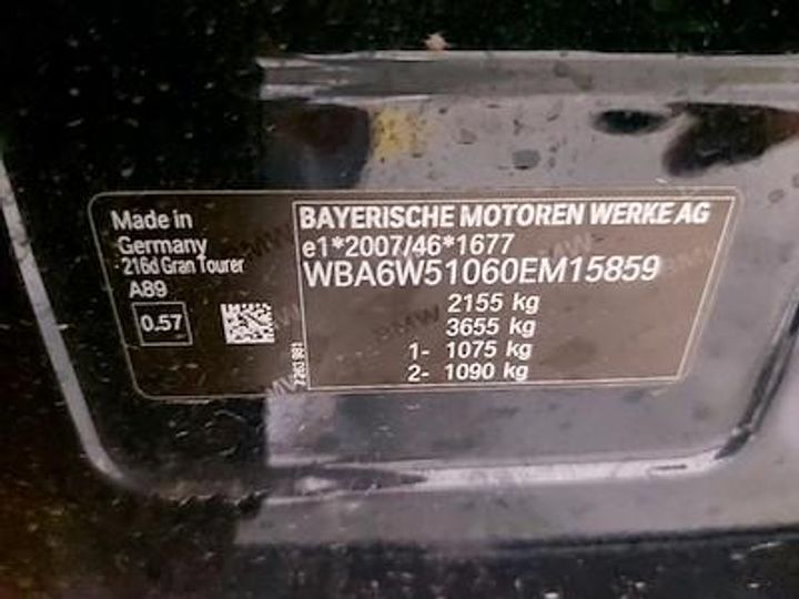 Photo 12 VIN: WBA6W51060EM15859 - BMW 2 GRAN TOURER DIESEL - 2018 