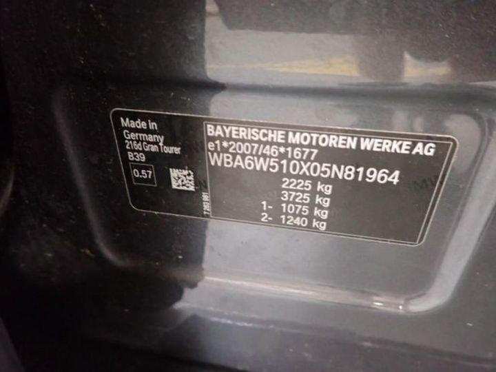 Photo 15 VIN: WBA6W510X05N81964 - BMW SERIE 2 GRAN TOURER 