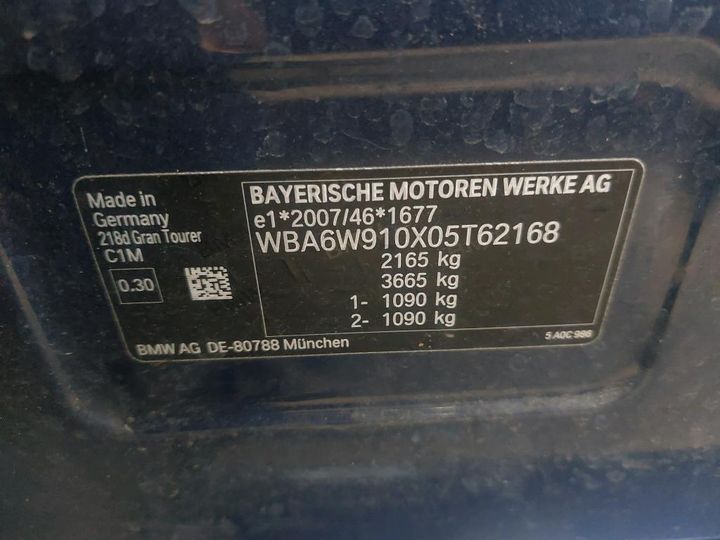 Photo 3 VIN: WBA6W910X05T62168 - BMW SERIE 2 GRAN TOURER 