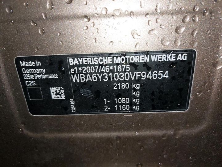 Photo 7 VIN: WBA6Y31030VF94654 - BMW SERIE 2 ACTIVE 