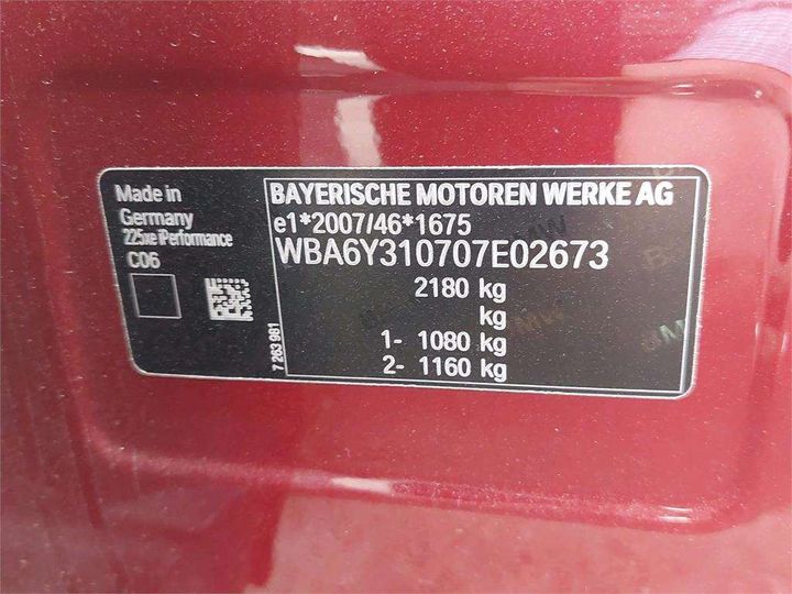 Photo 8 VIN: WBA6Y310707E02673 - BMW SERIE 2 ACTIVE TOURER 