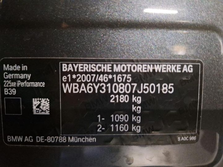 Photo 3 VIN: WBA6Y310807J50185 - BMW 2-REEKS ACTIVE 