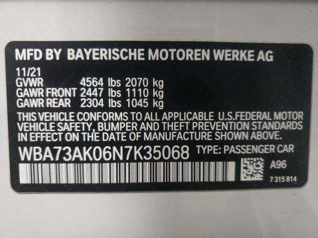 Photo 11 VIN: WBA73AK06N7K35068 - BMW 228XI 