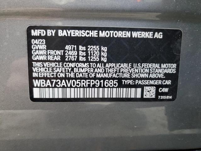 Photo 11 VIN: WBA73AV05RFP91685 - BMW 4 SERIES 