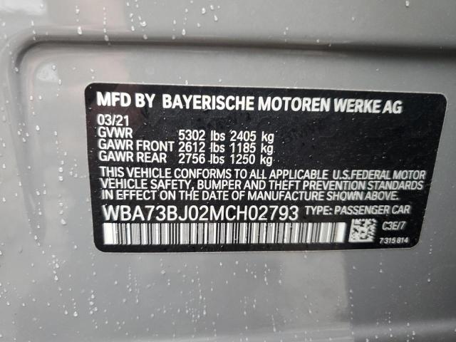 Photo 11 VIN: WBA73BJ02MCH02793 - BMW 540I 