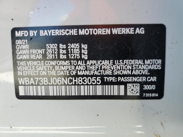 Photo 12 VIN: WBA73BJ06NCH83055 - BMW 5 SERIES 