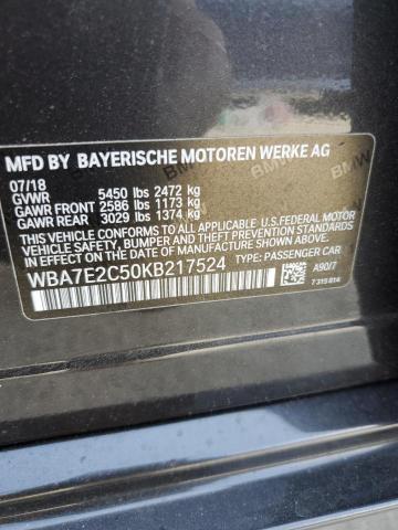 Photo 11 VIN: WBA7E2C50KB217524 - BMW 7 SERIES 