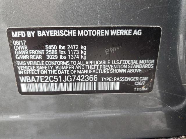 Photo 11 VIN: WBA7E2C51JG742366 - BMW 740 I 