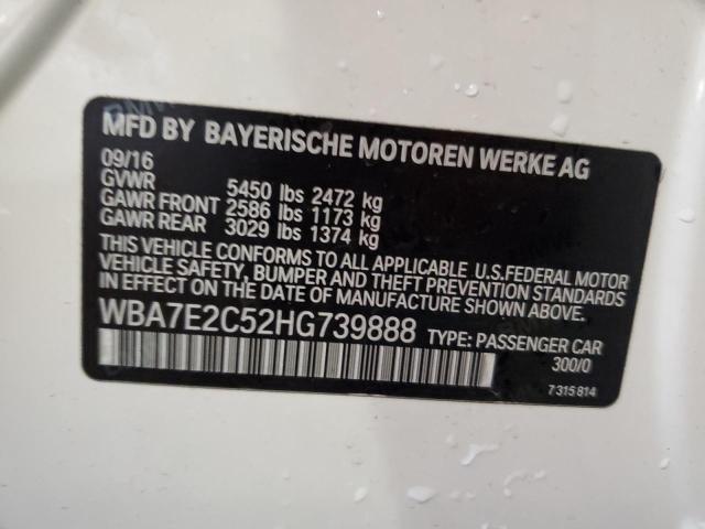 Photo 11 VIN: WBA7E2C52HG739888 - BMW 740 I 