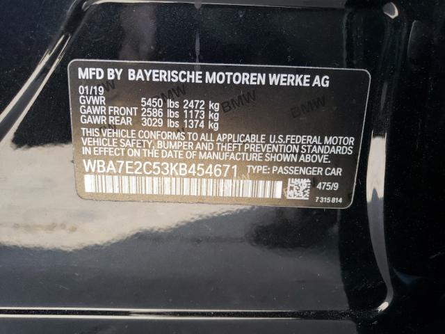 Photo 9 VIN: WBA7E2C53KB454671 - BMW 740 I 