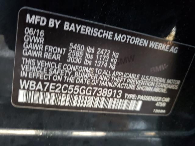 Photo 9 VIN: WBA7E2C55GG738913 - BMW 740 I 