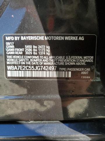 Photo 12 VIN: WBA7E2C55JG742497 - BMW 740 I 