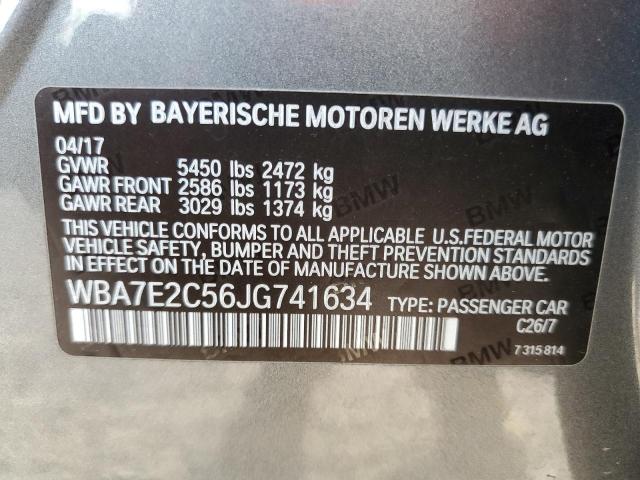 Photo 12 VIN: WBA7E2C56JG741634 - BMW 740I 