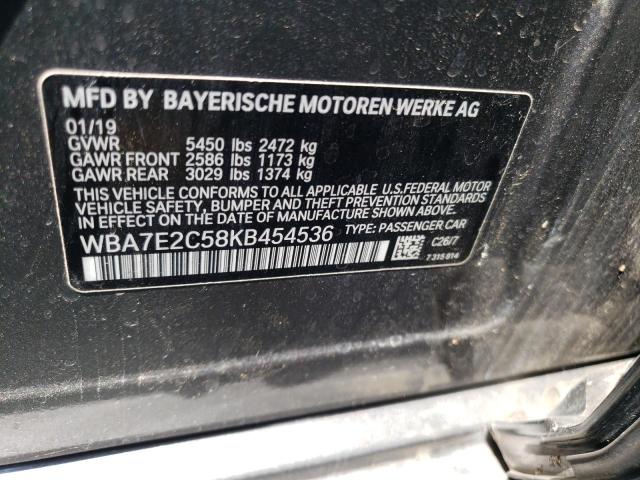 Photo 11 VIN: WBA7E2C58KB454536 - BMW 7 SERIES 