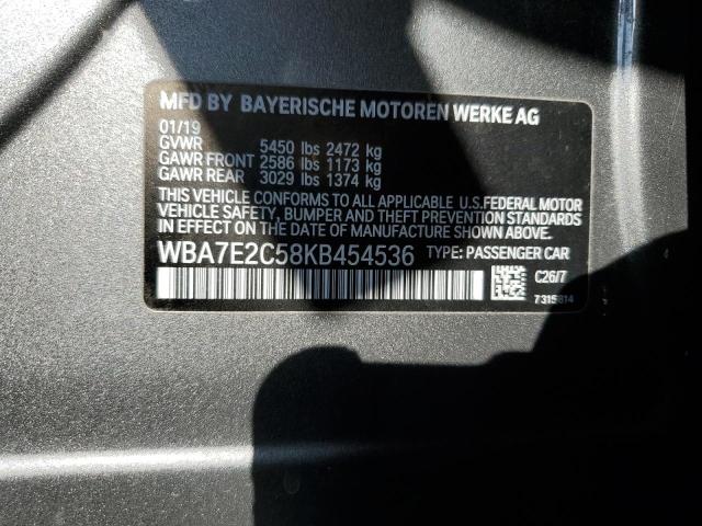 Photo 11 VIN: WBA7E2C58KB454536 - BMW 7 SERIES 