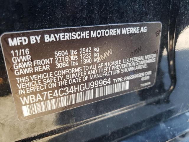 Photo 12 VIN: WBA7E4C34HGU99964 - BMW 740 XI 