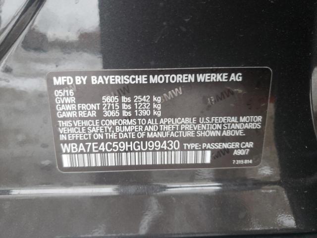 Photo 11 VIN: WBA7E4C59HGU99430 - BMW 7 SERIES 