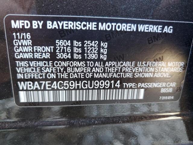 Photo 11 VIN: WBA7E4C59HGU99914 - BMW 7 SERIES 