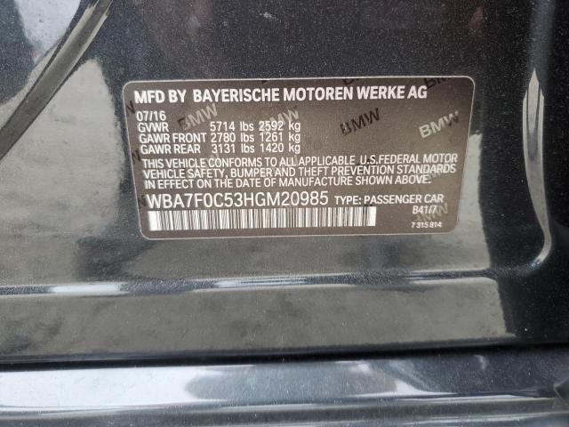 Photo 12 VIN: WBA7F0C53HGM20985 - BMW 750 I 