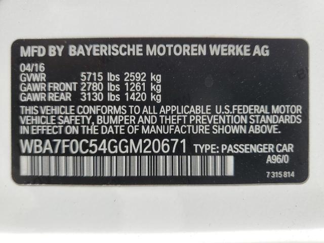 Photo 11 VIN: WBA7F0C54GGM20671 - BMW 750 I 